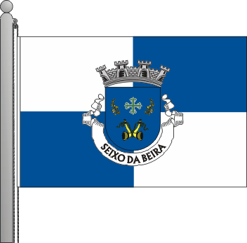 Bandeira da freguesia de Seixo da Beira