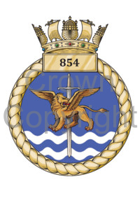 Coat of arms (crest) of the No 854 Squadron, FAA