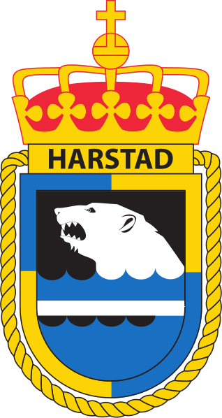 Coat of arms (crest) of the Coast Guard Vessel KV Harstad, Norwegian Navy