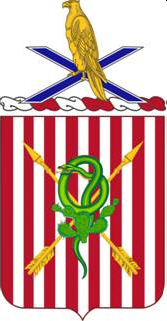 Coat of arms (crest) of the 2nd Air Defense Artillery Regiment, US Army