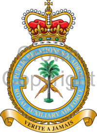 Coat of arms (crest) of the No 7644 (Volunteer Reserve) Public Relations Squadron, Royal Auxiliary Air Force