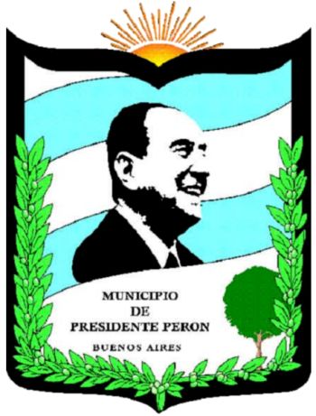 Escudo de Presidente Perón/Arms (crest) of Presidente Perón