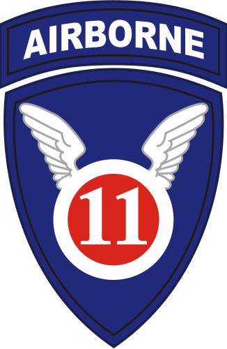 Coat of arms (crest) of the 11th Airborne Division Angels, US Army