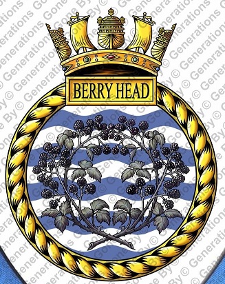 Coat of arms (crest) of the HMS Berry Head, Royal Navy
