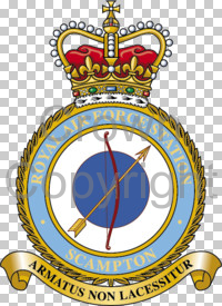 Coat of arms (crest) of the RAF Station Scampton, Royal Air Force