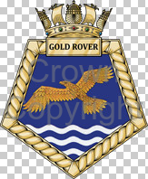 Coat of arms (crest) of the RFA Gold Rover, United Kingdom