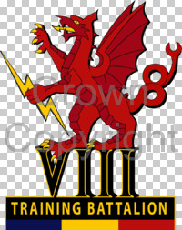 Coat of arms (crest) of the 8th Training Battalion, British Army