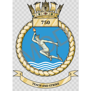 Coat of arms (crest) of the No 750 Squadron, FAA