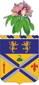 Coat of arms (crest) of 201st Field Artillery Regiment, West Virginia Army National Guard