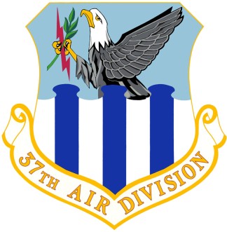 Coat of arms (crest) of the 37th Air Division, US Air Force