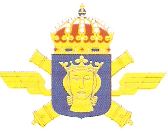 Coat of arms (crest) of the Old 1st Cavalry Regiment Royal Lifeguards on Horse, Swedish Army