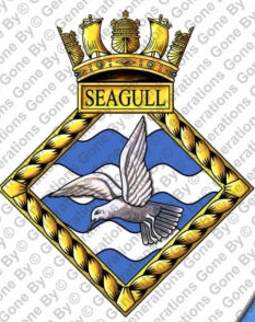 Coat of arms (crest) of the HMS Seagull, Royal Navy