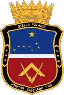 Coat of arms (crest) of Lodge of St John no 13 Stella Polaris (Norwegian Order of Freemasons)