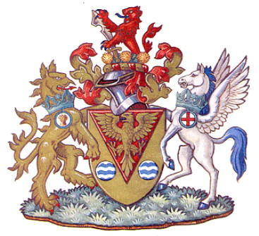 Arms (crest) of Uxbridge (England)