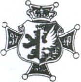 Coat of arms (crest) of the 37th Prince J. Poniatowski's Łęczyce Infantry Regiment, Polish Army