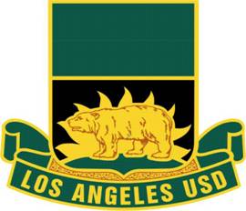 Coat of arms (crest) of Belmount High School Junior Reserve Officer Training Corps, Los Angeles Unified School District, US Army