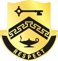 Coat of arms (crest) of Golden Gate High School Junior Reserve Officer Training Corps, US Army