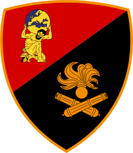 Coat of arms (crest) of the Artillery Command, Italian Army