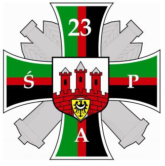 Coat of arms (crest) of the 23rd Silesian Artillery Regiment, Polish Army