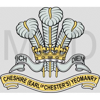 Coat of arms (crest) of the Cheshire (Earl of Chester's) Yeomanry, British Army