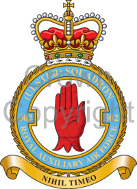 Coat of arms (crest) of the No 502 (Ulster) Squadron, Royal Auxiliary Air Force