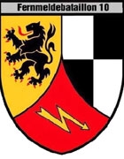 Coat of arms (crest) of the Signal Battalion 10, German Army