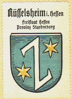 Wappen von Rüsselsheim/Coat of arms (crest) of Rüsselsheim