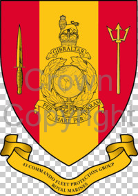 Coat of arms (crest) of the 43 Commando, RM