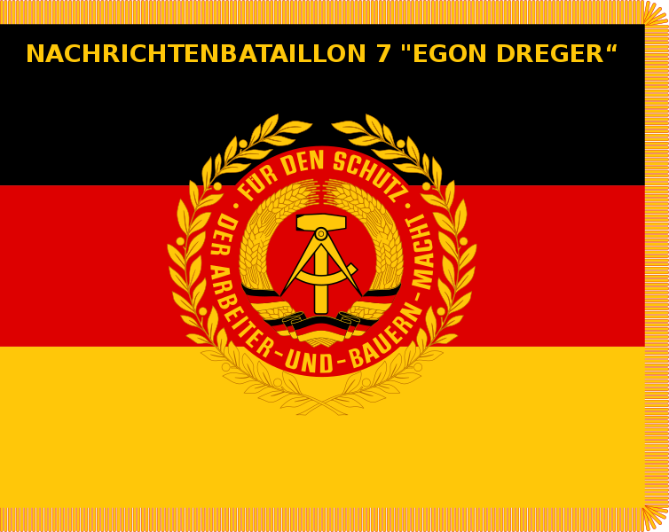 Colour of the Signals Battalion 7 Egon Dreger, NVA