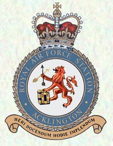 Coat of arms (crest) of the RAF Station Acklington, Royal Air Force