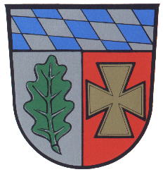 Wappen von Aichach-Friedberg / Arms of Aichach-Friedberg