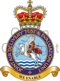Coat of arms (crest) of the Joint Air Delivery Test and Evaluation Unit, United Kingdom