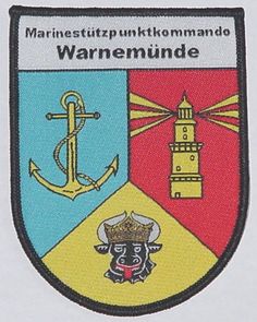 Coat of arms (crest) of the Naval Base Command Warnemünde, German Navy