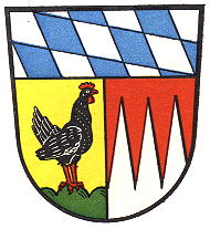 Wappen von Bad Kissingen (kreis)/Arms of Bad Kissingen (kreis)