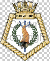 Coat of arms (crest) of the RFA Fort Victoria, United Kingdom