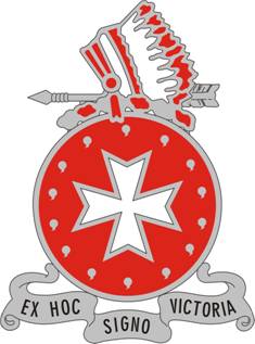 Coat of arms (crest) of 14th Field Artillery Regiment, US Army