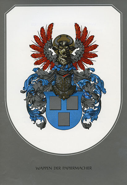 Coat of arms (crest) of Papermakers, Germany