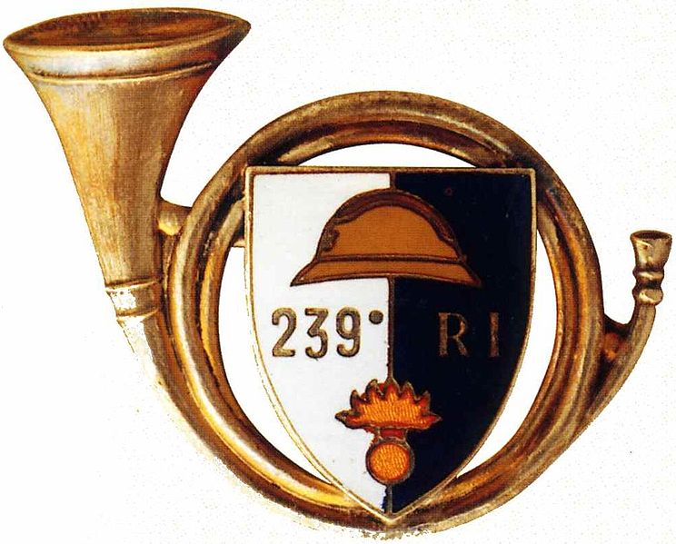 Coat of arms (crest) of the 239th Infantry Regiment, French Army