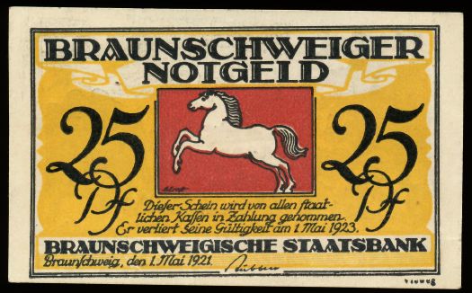 Notgeld von Free-State of Braunschweig