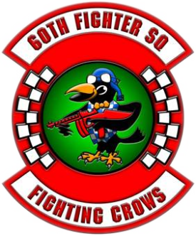 Coat of arms (crest) of the 60th Fighter Squadron, US Air Force