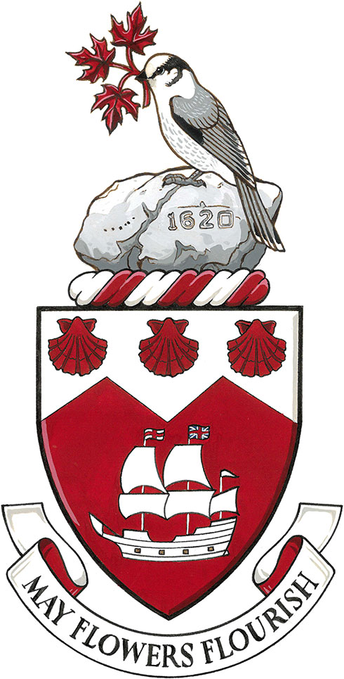 Arms of Canadian society of Mayflower descendents