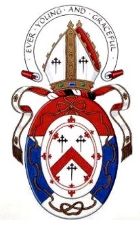 Arms of Kate Kennedy Society, St. Andrews University