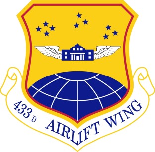 Coat of arms (crest) of the 433rd Airlift Wing, US Air Force