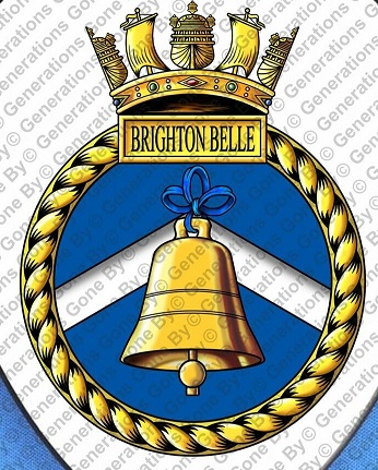Coat of arms (crest) of the HMS Brighton Belle, Royal Navy