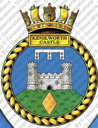Coat of arms (crest) of the HMS Kenilworth Castle, Royal Navy