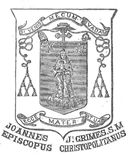 Arms (crest) of John Joseph Grimes