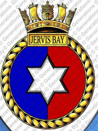 Coat of arms (crest) of the HMS Jervis Bay, Royal Navy