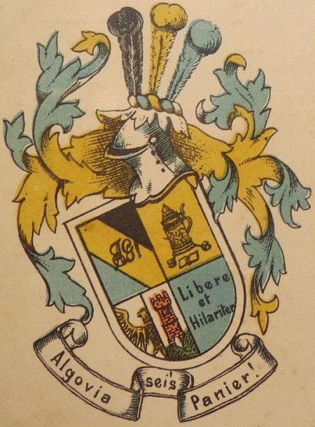 Coat of arms (crest) of Akademische Ferien-Vereinigung Algovia zu Kempten