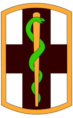 Coat of arms (crest) of 1st Medical Brigade, US Army