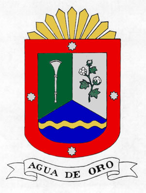 Escudo de Agua de Oro/Arms (crest) of Agua de Oro